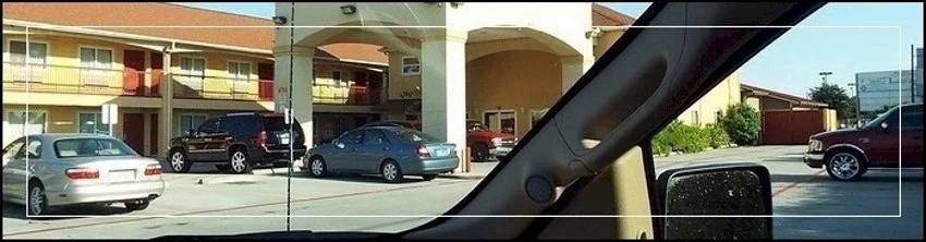 Photo of a hotel during surveillance services in Houston TX.